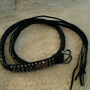 Women's Harley-Davidson braided leather fringe bel